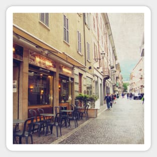 Italy sightseeing trip photography from city scape Milano Bergamo Lecco Sticker